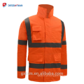 Atacado Jaquetas De Segurança Fabricante Personalizado À Prova D &#39;Água de Alta Visibilidade Workwear Reflexivo Hi Vis Inverno Parka